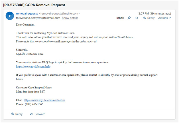 Remove Information from MyLife.com - DeleteMyInfo