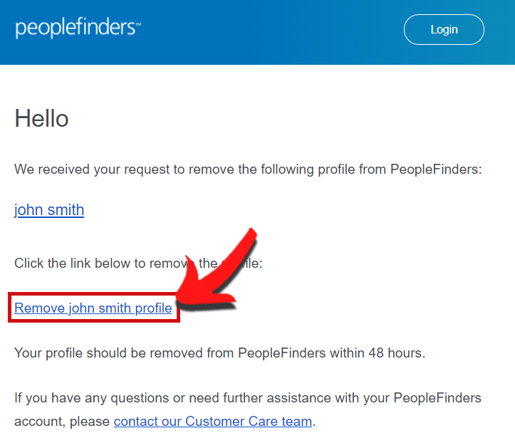 Remove Information from PeopleFinders.com - DeleteMyInfo