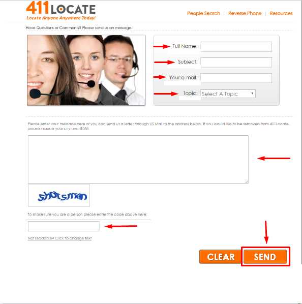 Remove Information From 411locate.com - DeleteMyInfo