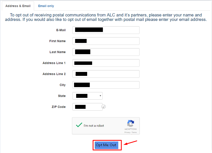 Remove Information From ALC.com - DeleteMyInfo