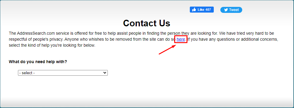 Remove Information From AddressSearch.com - DeleteMyInfo