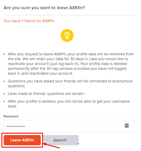 Remove Information From Ask.Fm Account - DeleteMyInfo