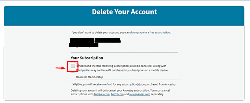 Ancestry.com opt out