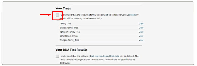 Ancestry.com opt out