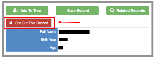 Family Tree Now opt out