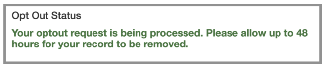 Family Tree Now opt out