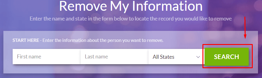 PeopleSearcher.com opt out