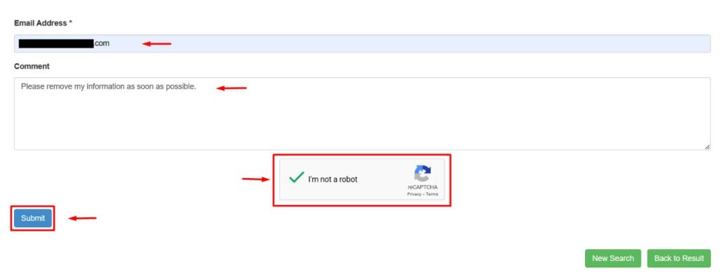 InfoTracer.com opt out