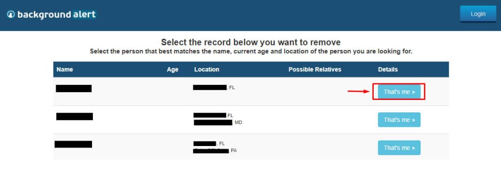 Backgroundalert.com opt out