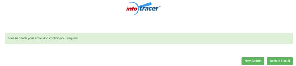 InfoTracer.com opt out