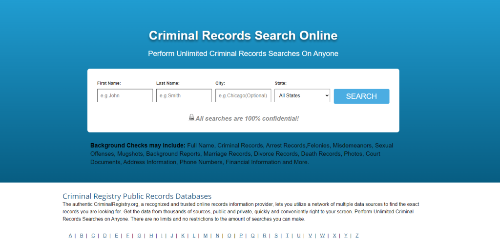 Criminalregistry.org