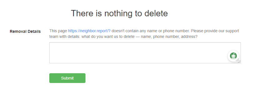 NeighborReport