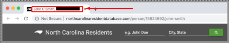 Northcarolinaresidentdatabase